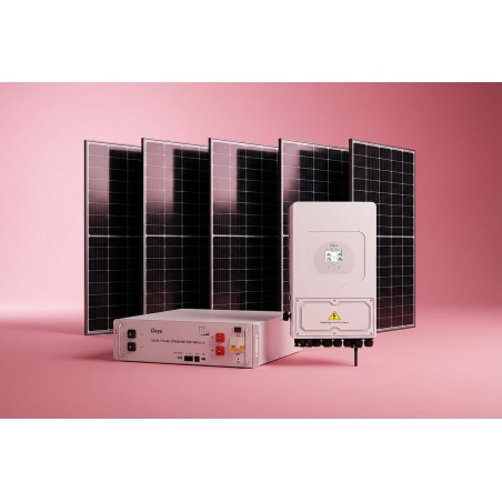 Kit Fotovoltaic Hibrid Monofazat Premium 5kW - 8kW cu Stocare între 5kWh și 15kWh
